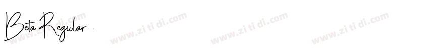 Beta Regular字体转换